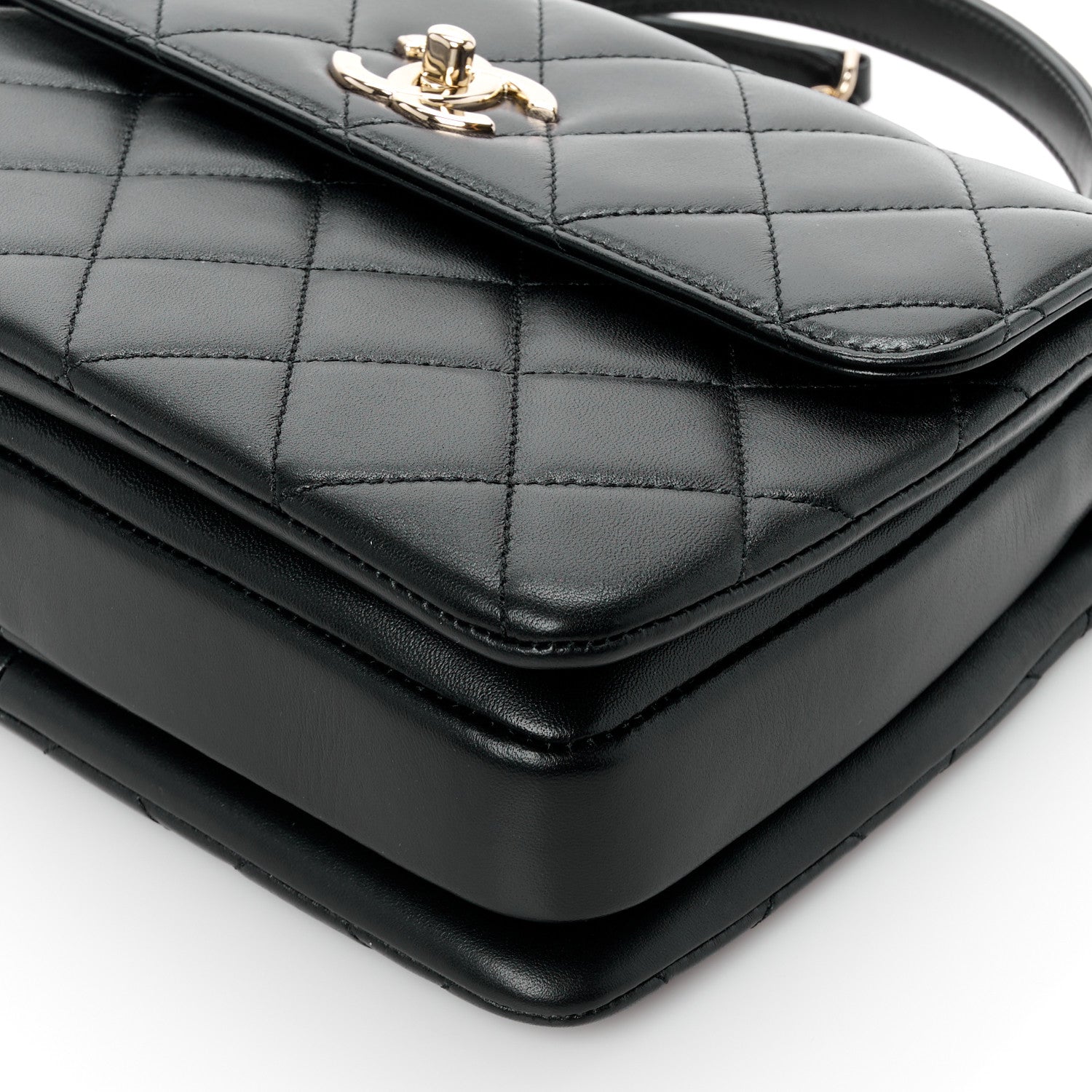 Chanel Lambskin Quilted Small Trendy CC Dual Handle Flap Bag Black 12 of 12