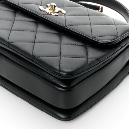 Chanel Lambskin Quilted Small Trendy CC Dual Handle Flap Bag Black 12 of 12