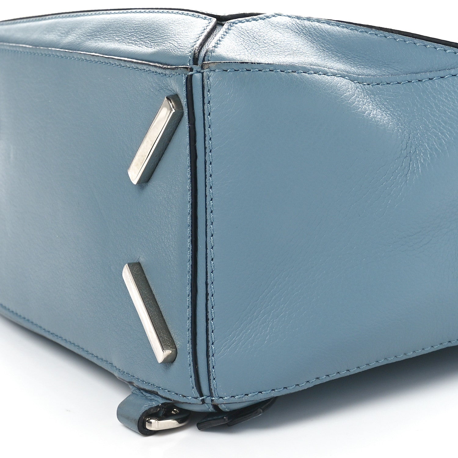 Loewe Calfskin Small Puzzle Bag Stone Blue 10 of 10
