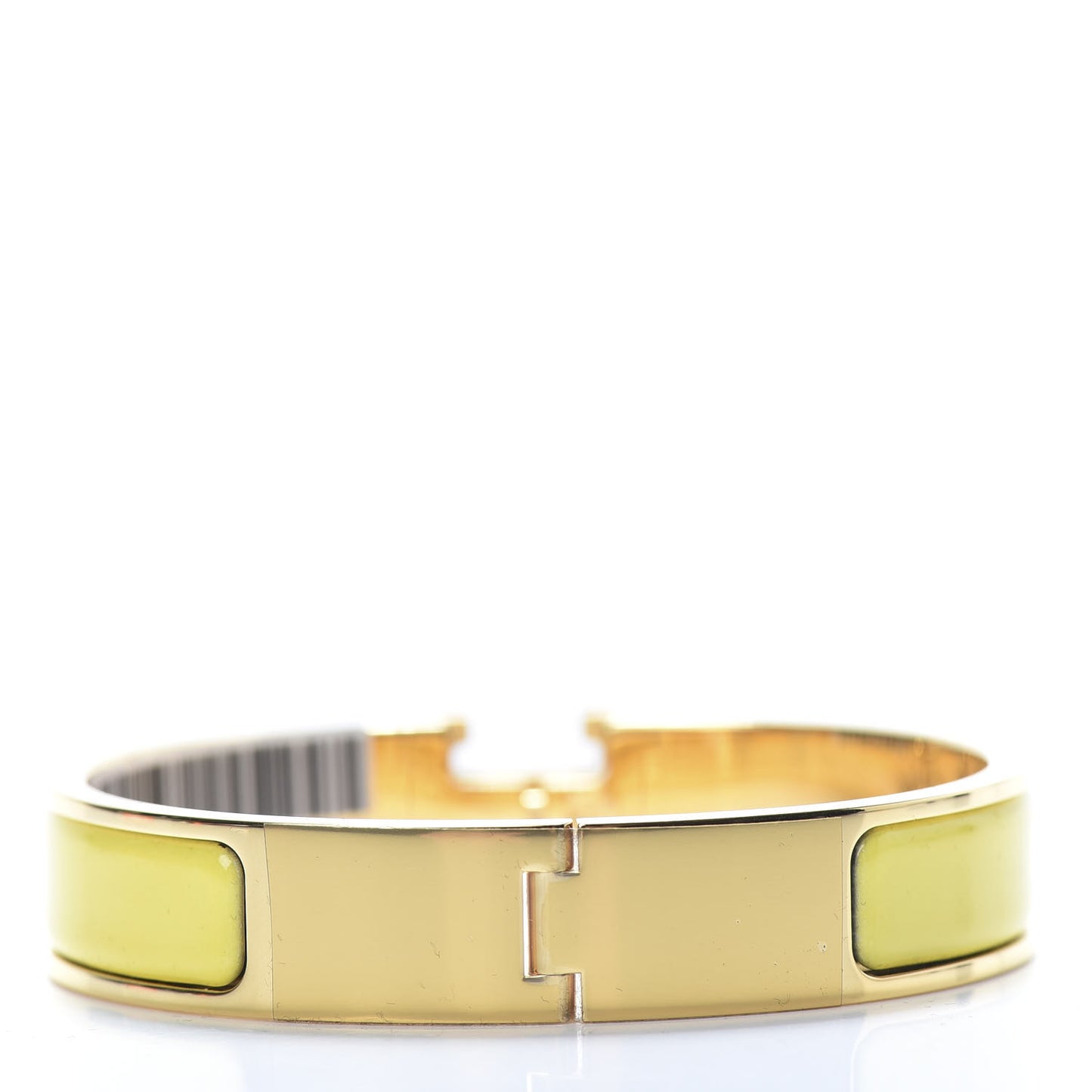 Enamel Narrow Clic Clac H Bracelet PM Jaune Tennis