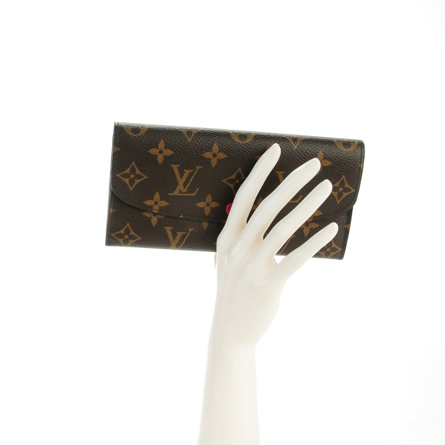 Monogram Emilie Wallet Red
