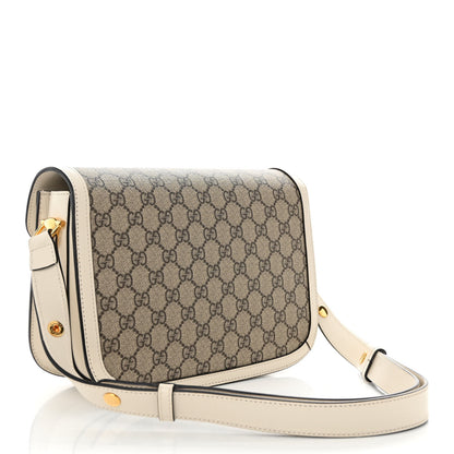 Gucci GG Supreme Monogram Horsebit 1955 Shoulder Bag Beige Mystic White 2 of 10