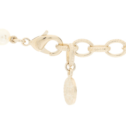 Chanel Pearl CC 100th Anniversary Necklace Light Gold 5 of 5