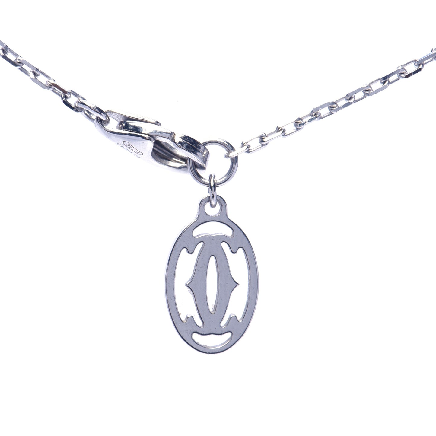 18K White Gold Diamond SM D'Amour Pendant Necklace