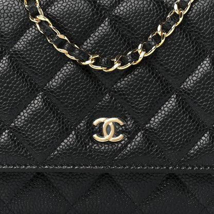 Chanel Caviar Quilted Wallet On Chain WOC Black 8 of 13