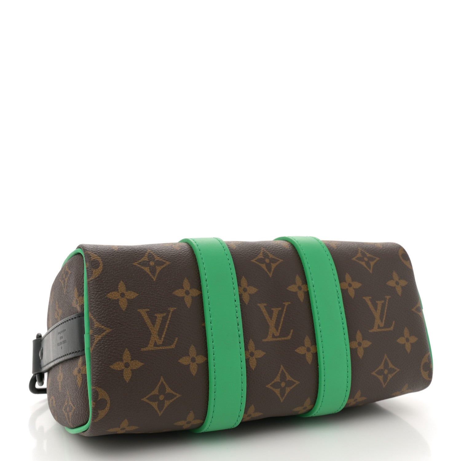 Louis Vuitton Monogram Macassar Keepall Bandouliere 25 Minty Green 4 of 9