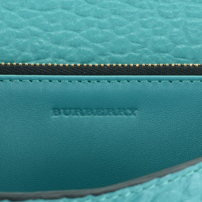 Burberry Signature Grain Small Madison Chain Clutch Aqua 5 of 7