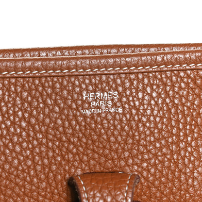 Hermes Taurillon Clemence Evelyne III GM Gold 5 of 8