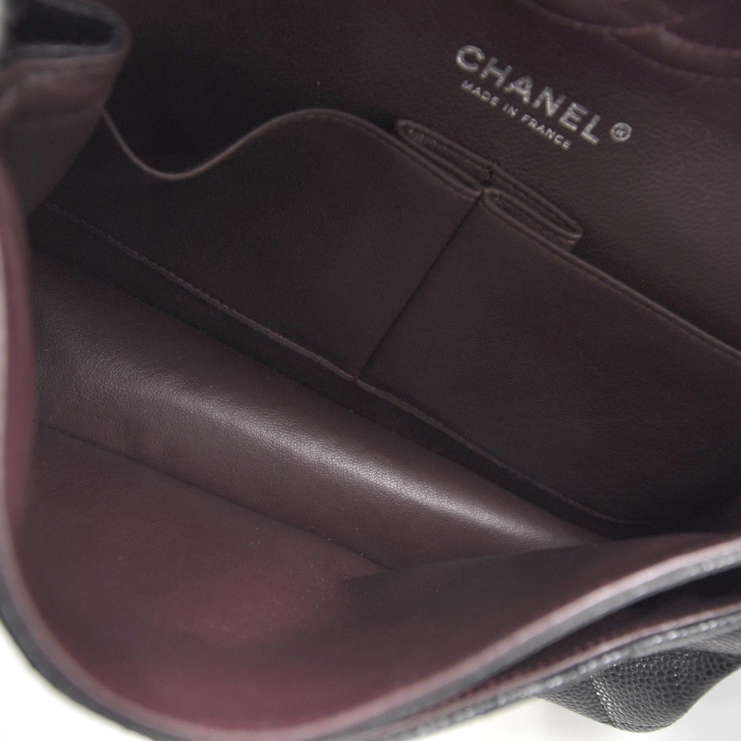 Chanel Caviar Quilted Medium Double Flap Black 6 of 10