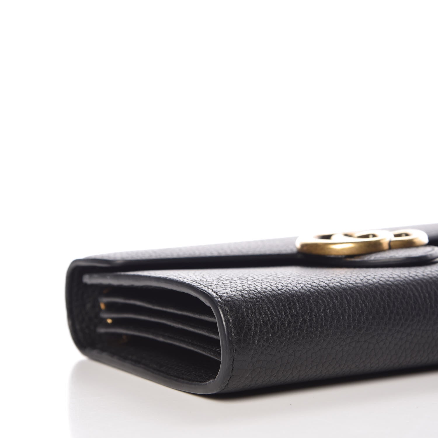 Gucci Calfskin GG Marmont Chain Wallet Black 8 of 10
