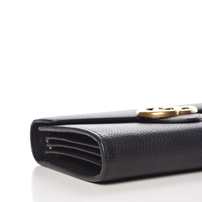Gucci Calfskin GG Marmont Chain Wallet Black 8 of 10