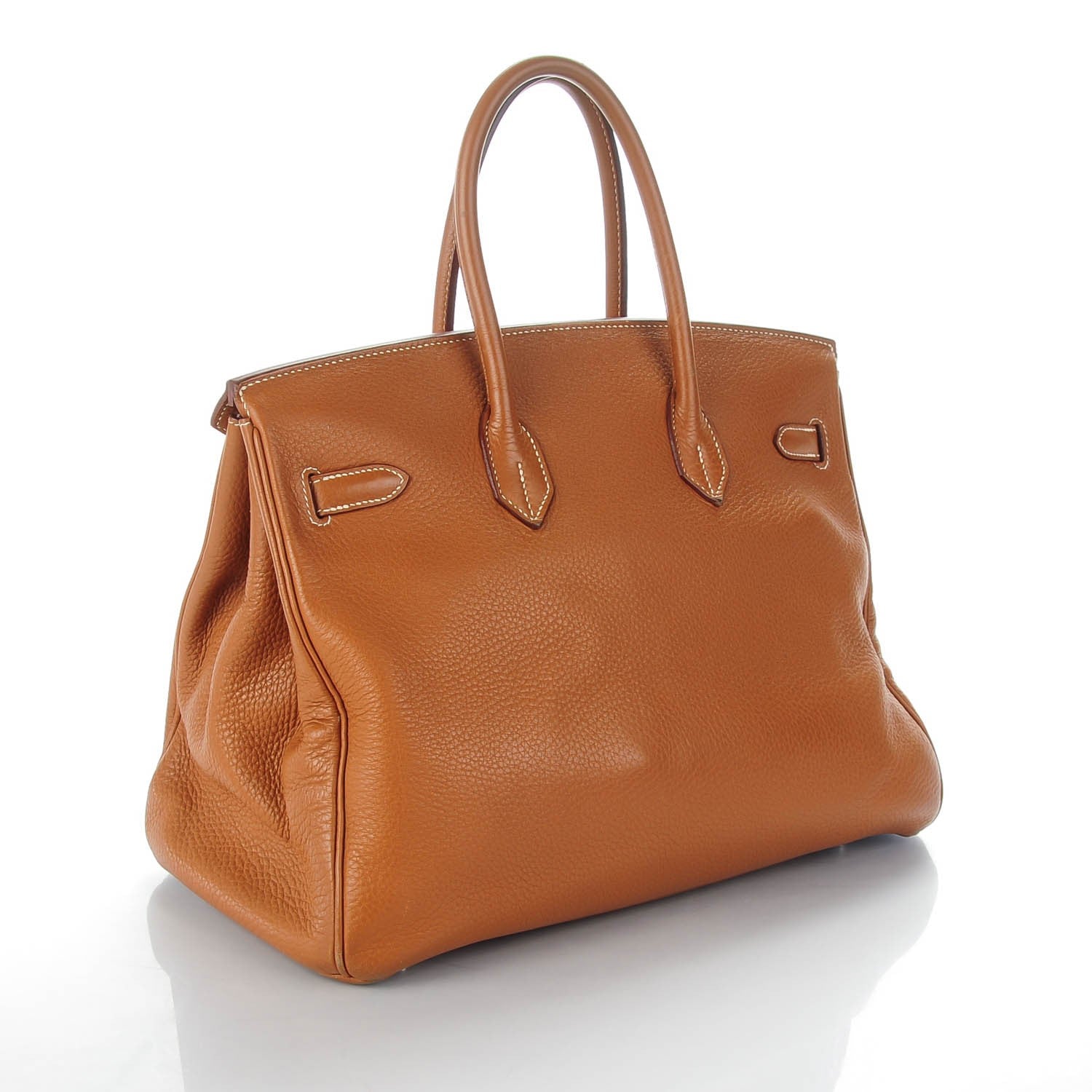 Hermes Taurillon Clemence Birkin 35 Gold 3 of 29