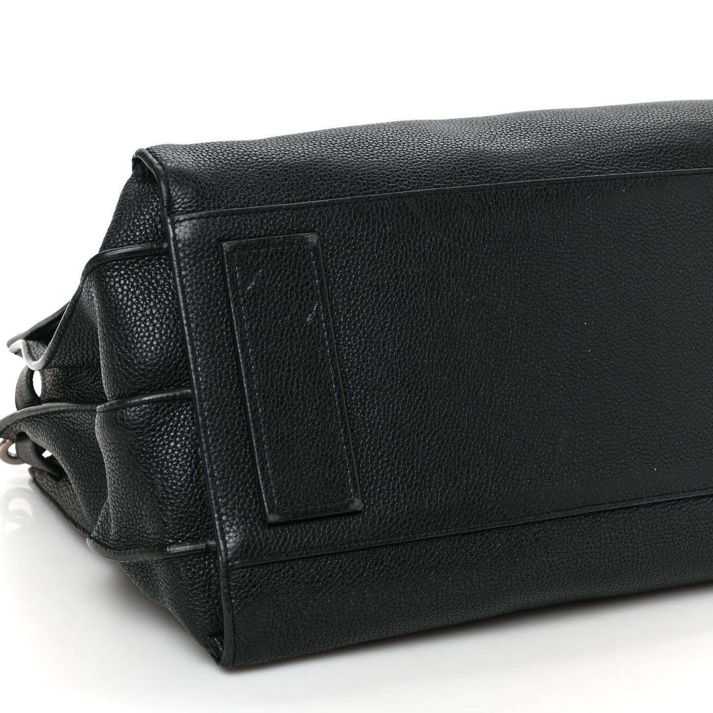 Grained Calfskin Medium Souple Sac De Jour Black