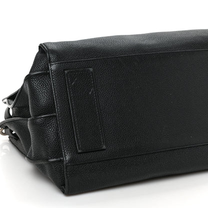 Saint Laurent Grained Calfskin Medium Souple Sac De Jour Black 6 of 8