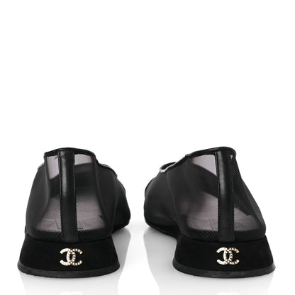 Chanel Mesh CC Ballerina Flats 41 Black 6 of 12