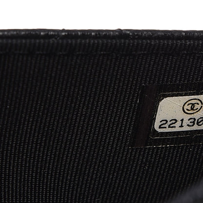 Chanel Caviar Quilted Wallet On Chain WOC Black 8 of 9