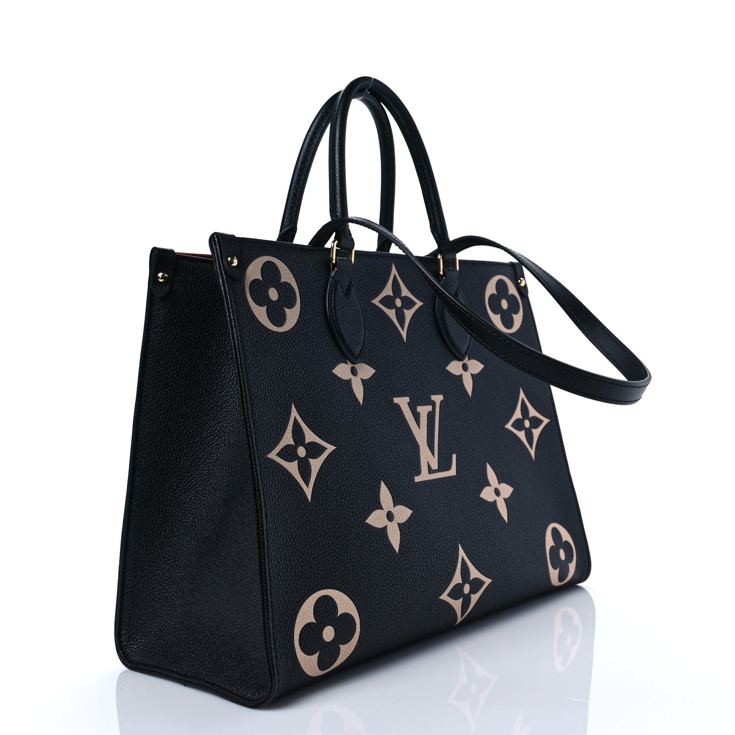Louis Vuitton Empreinte Monogram Giant Onthego MM Black Beige 3 of 7