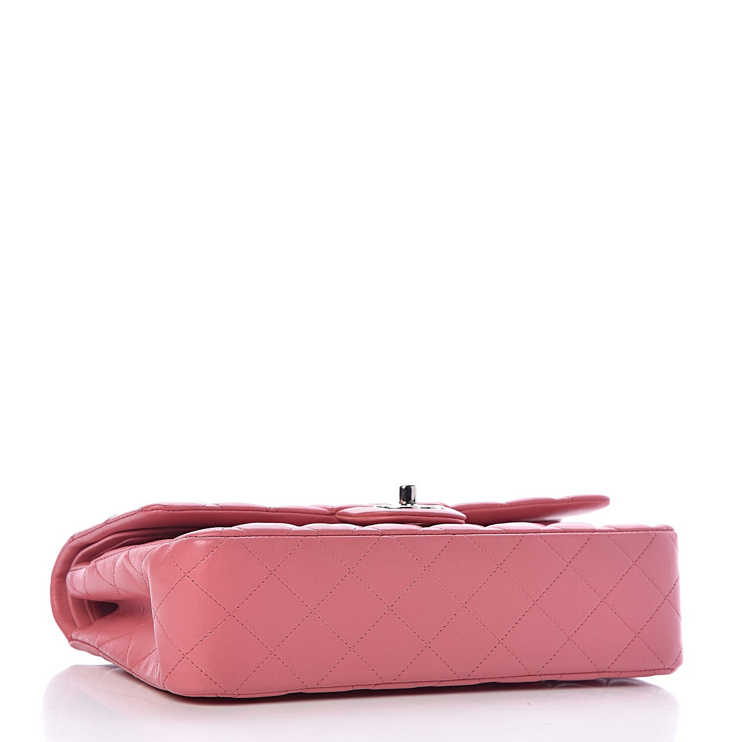 Chanel Lambskin Quilted Medium Double Flap Pink 4 of 10