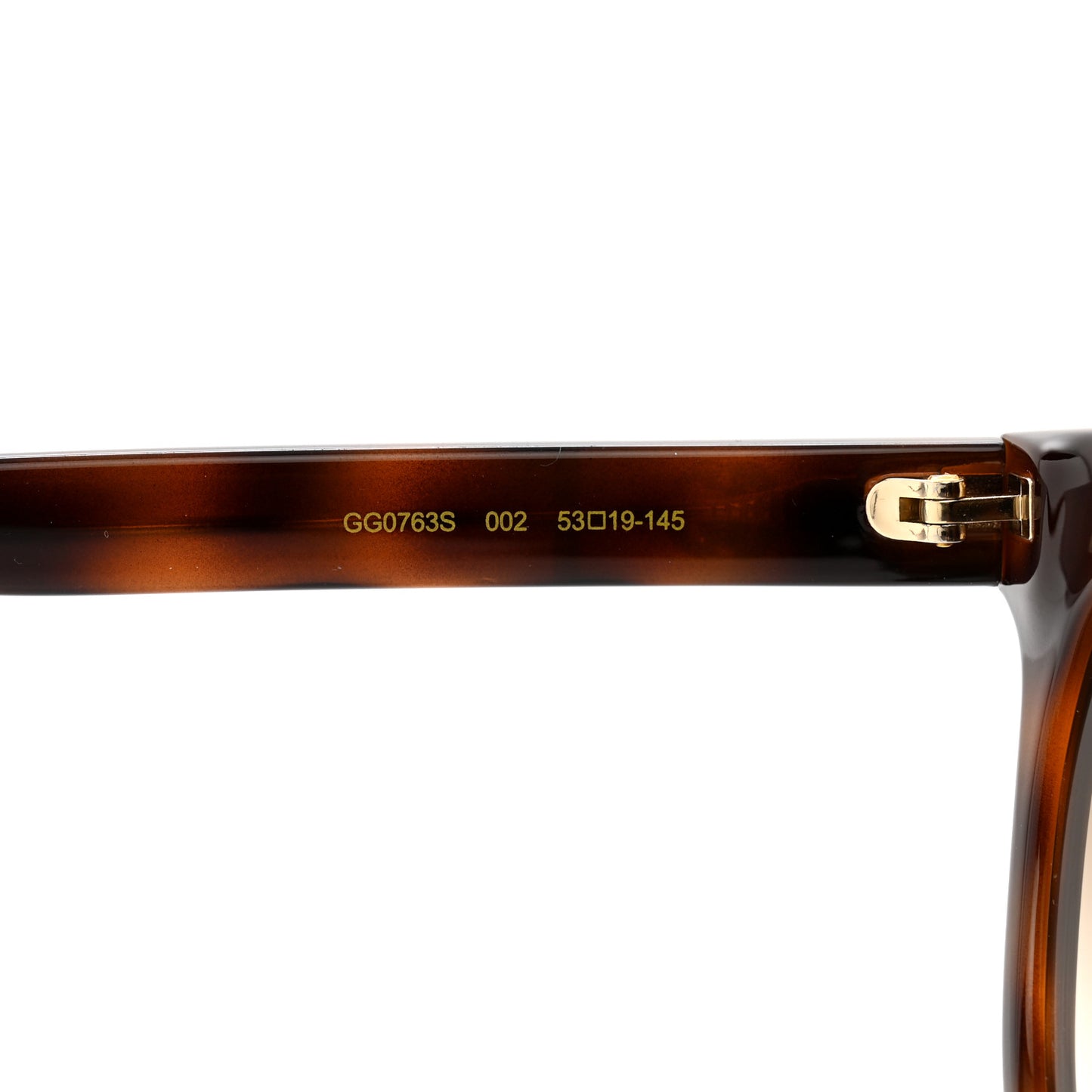 Round Sunglasses GG0763S Tortoise