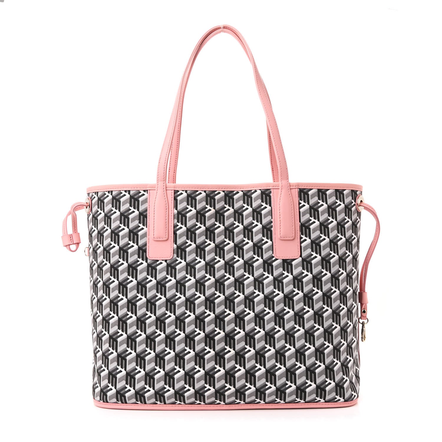 MCM Visetos Medium Liz Reversible Shopper Tote Blossom Pink 3 of 19