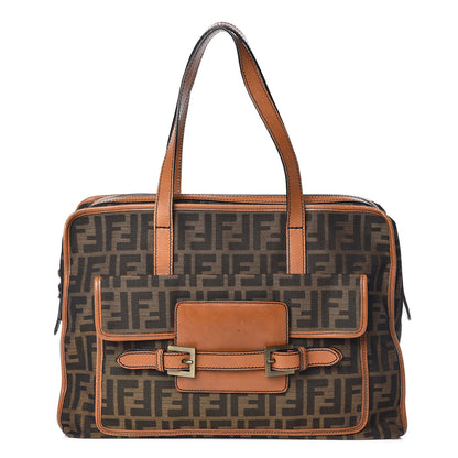 Fendi Zucca Pocket Shoulder Bag Tobacco 1 of 11