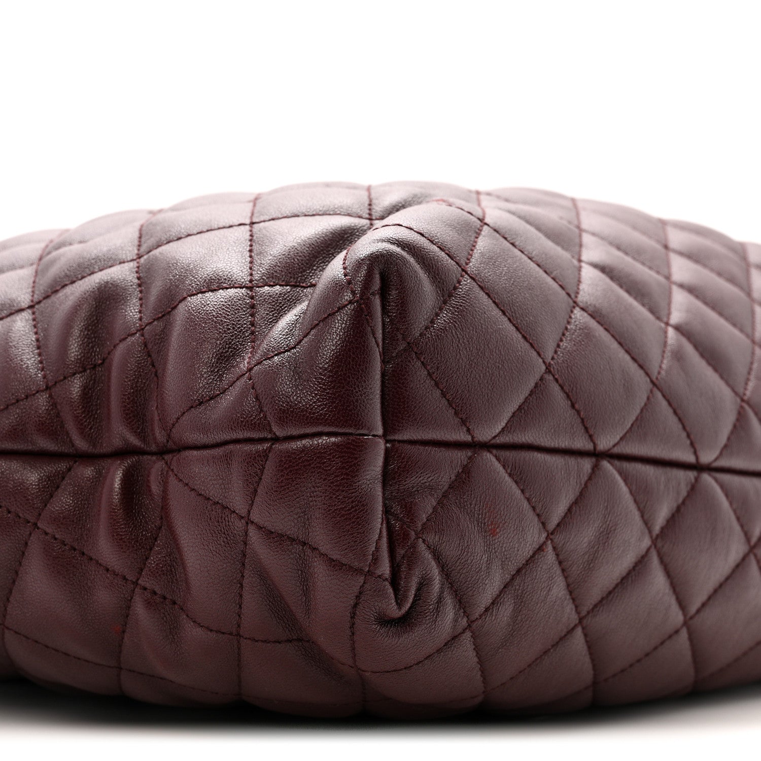 Saint Laurent Lambskin Quilted Maxi Icare Shopping Tote Hot Wine 10 of 12