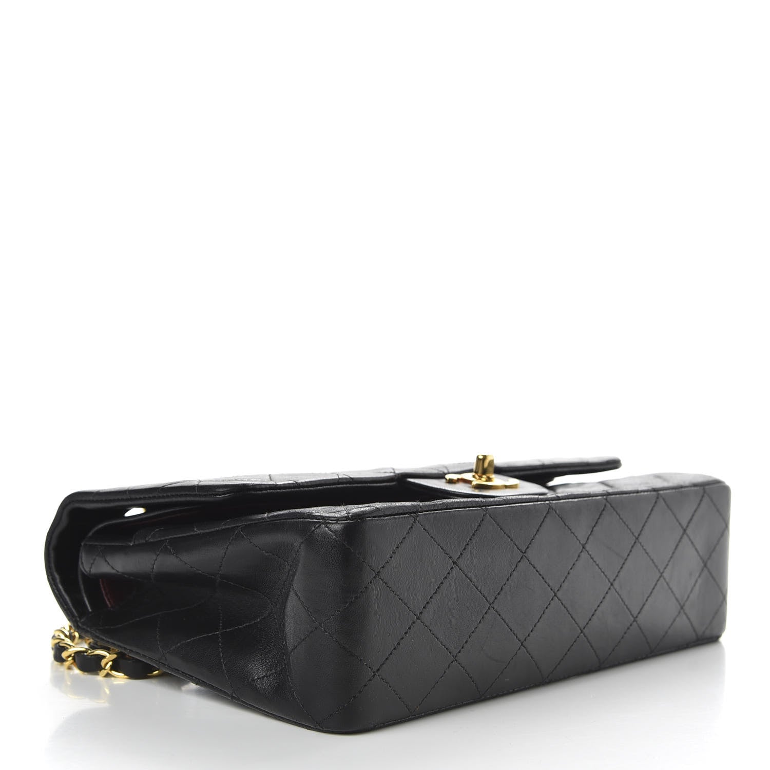 Chanel Lambskin Quilted Medium Double Flap Black 4 of 10