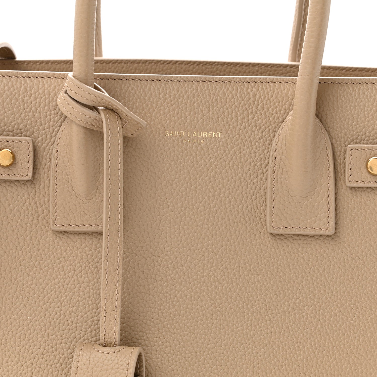 Saint Laurent Grained Calfskin Baby Sac De Jour Souple Dark Beige 8 of 11