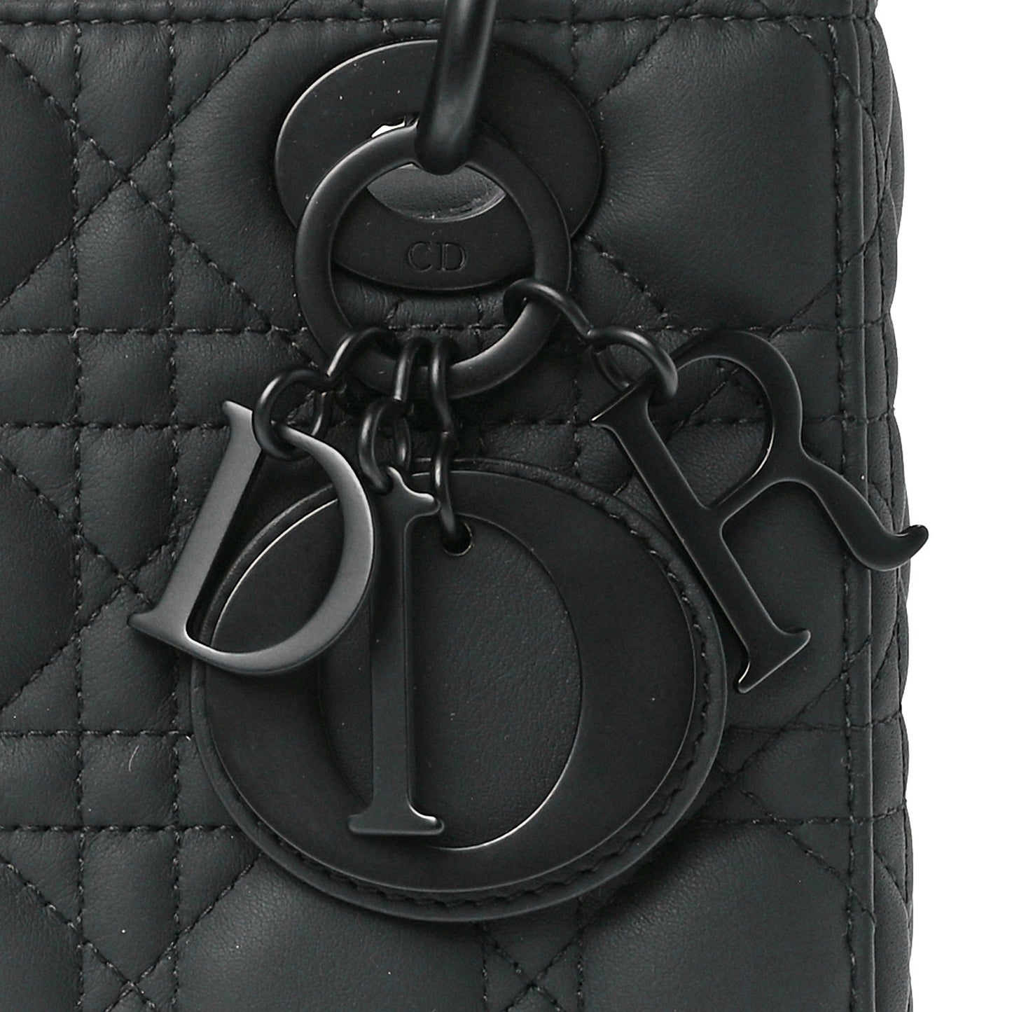 Ultra Matte Calfskin Cannage Small My ABCDior Lady Dior Black