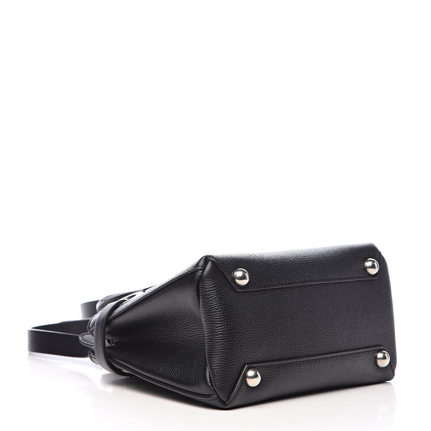Grainy Calfskin House Check Grommet Baby Banner Tote Black