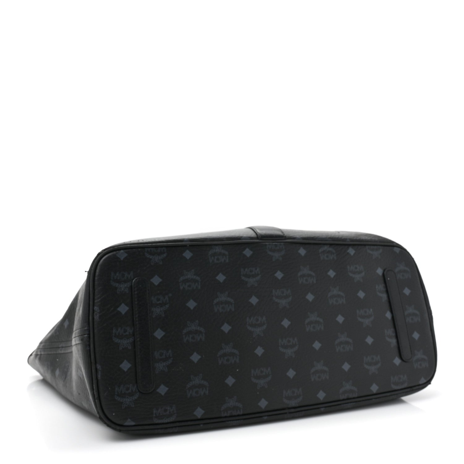 MCM Visetos Large Liz Reversible Shopper Tote Black 7 of 28