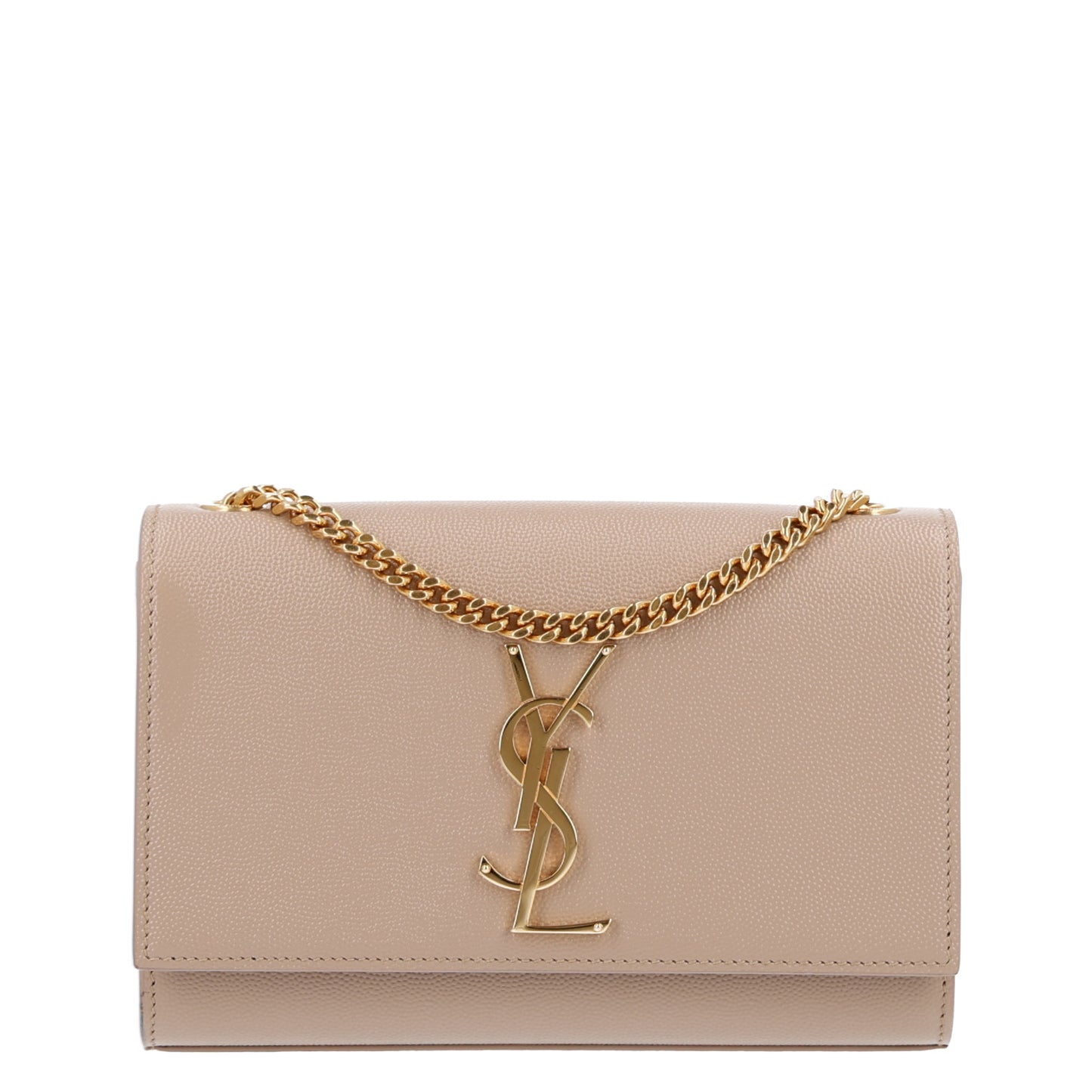 Grain De Poudre Small Monogram Kate Satchel Dark Beige