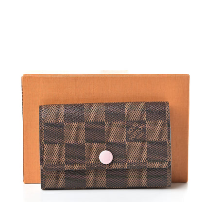 Louis Vuitton Damier Ebene Multicles 6 Key Holder Rose Ballerine 8 of 8