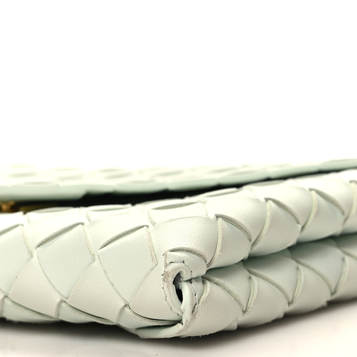 Nappa Intrecciato Envelope Pouch Glacier
