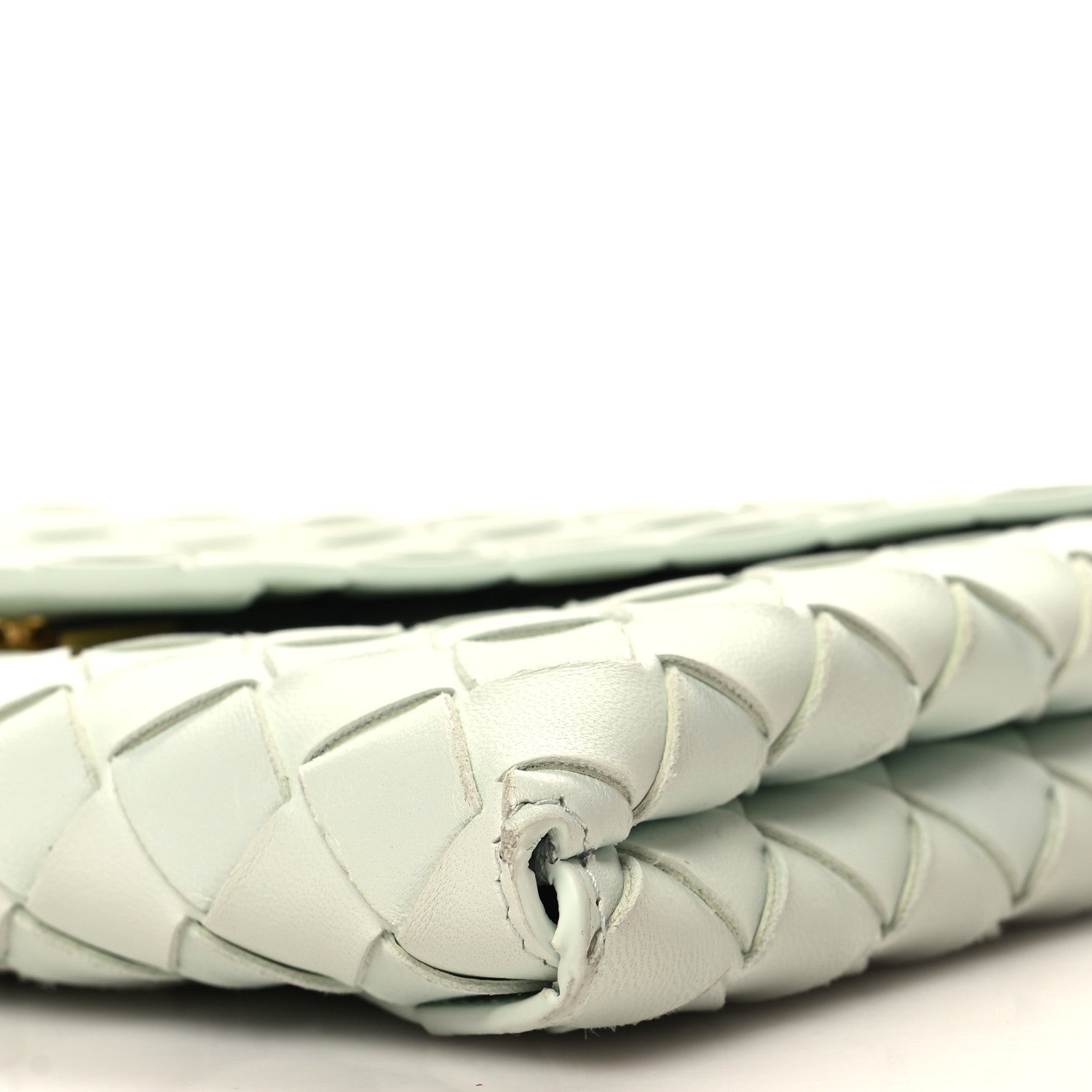 Bottega Veneta Nappa Intrecciato Envelope Pouch Glacier 9 of 10