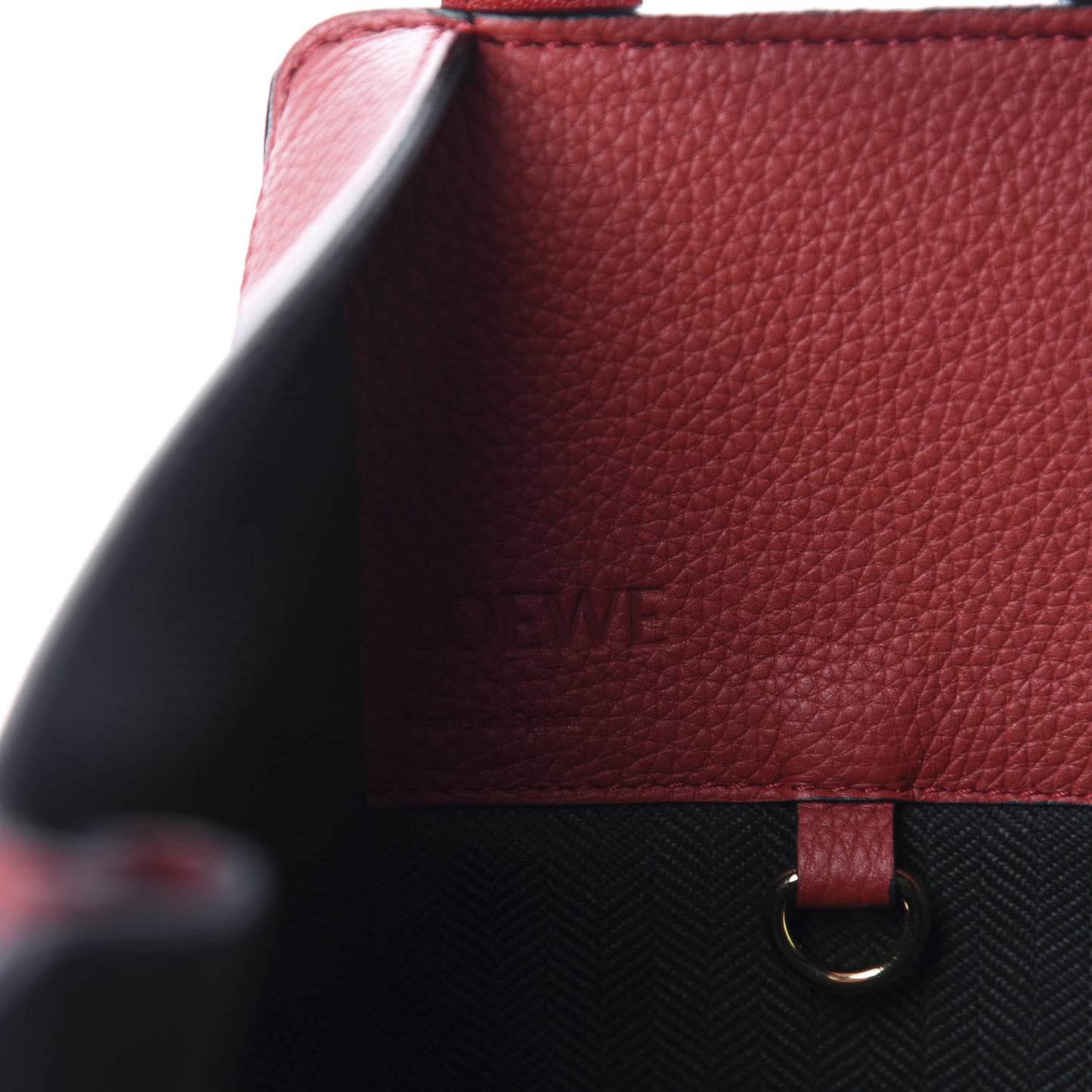 Calfskin Small Hammock Shoulder Bag Dark Red