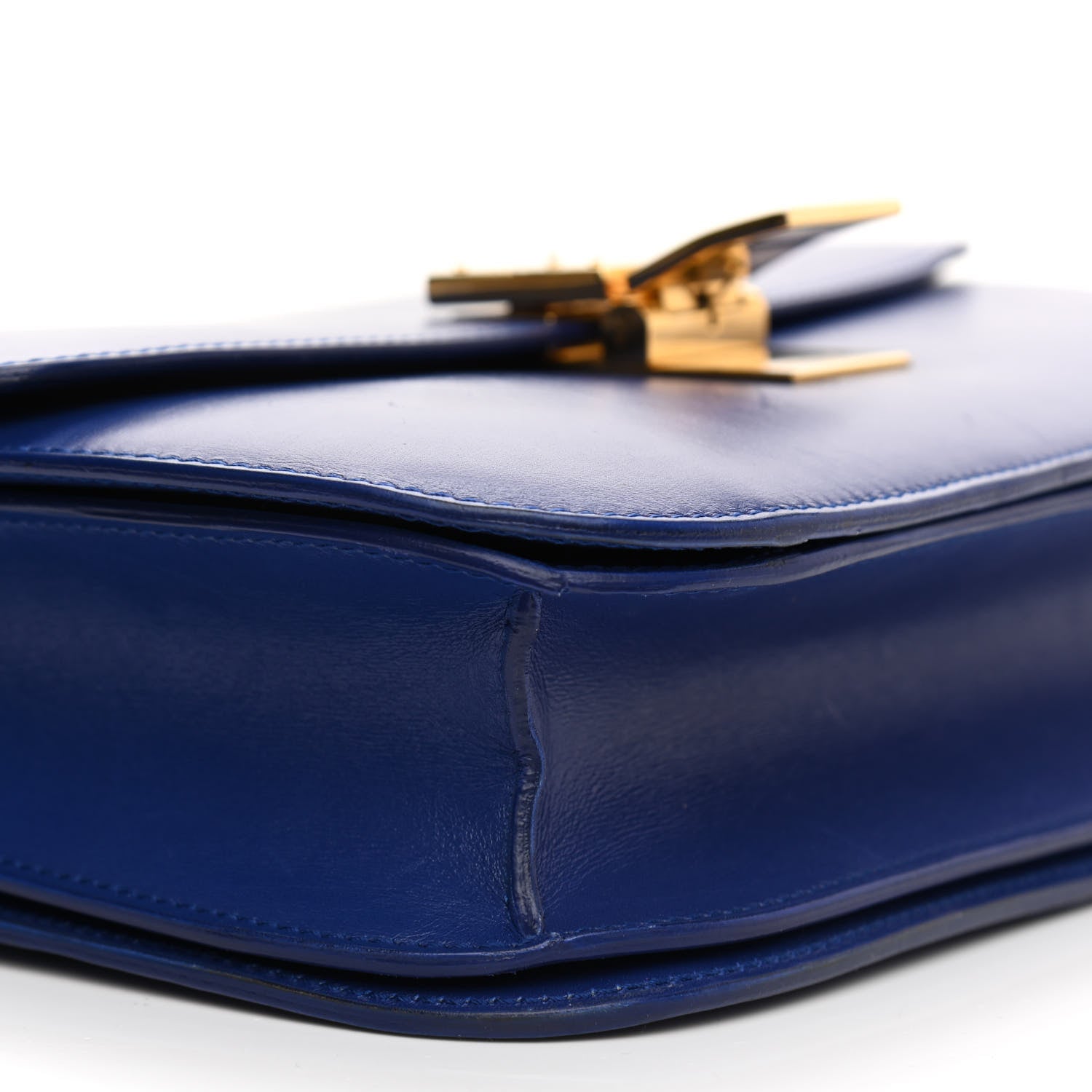 Celine Box Calfskin Medium Classic Box Flap Bag Indigo 9 of 14