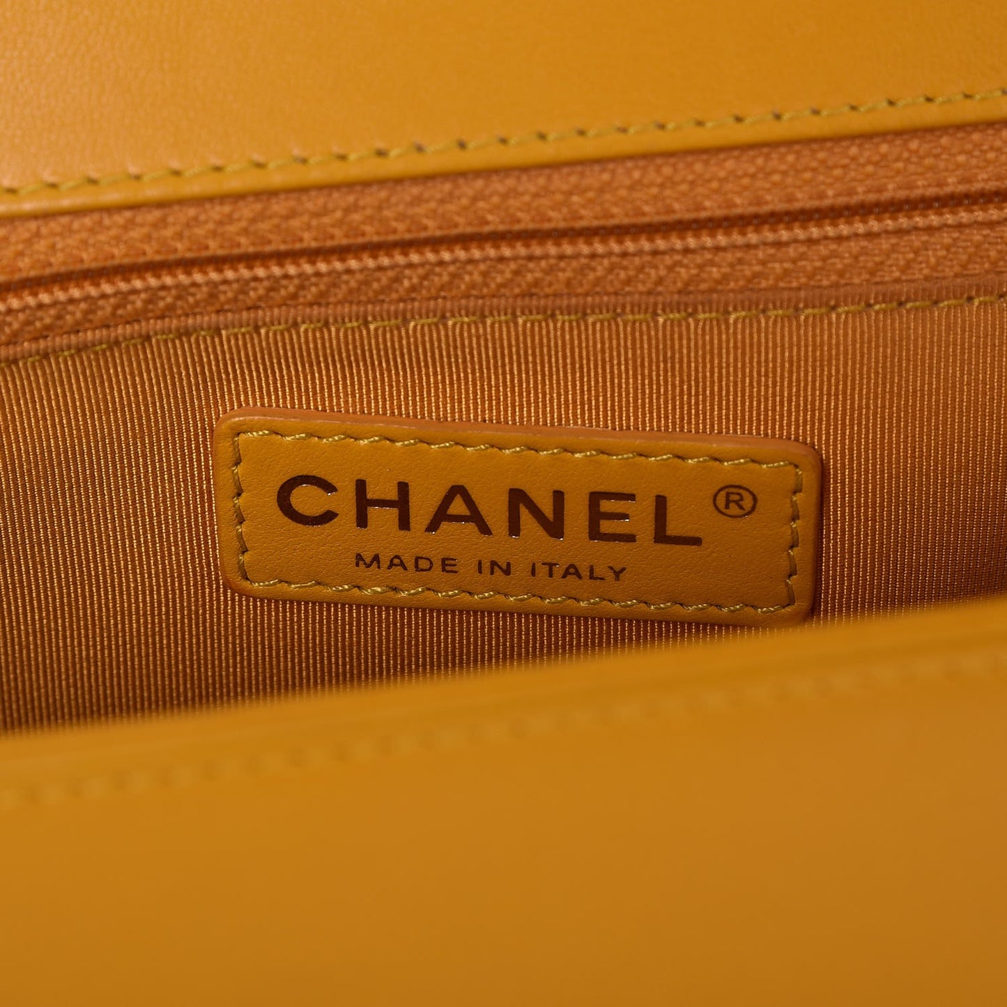 Lambskin Quilted New Medium Boy Flap Yellow