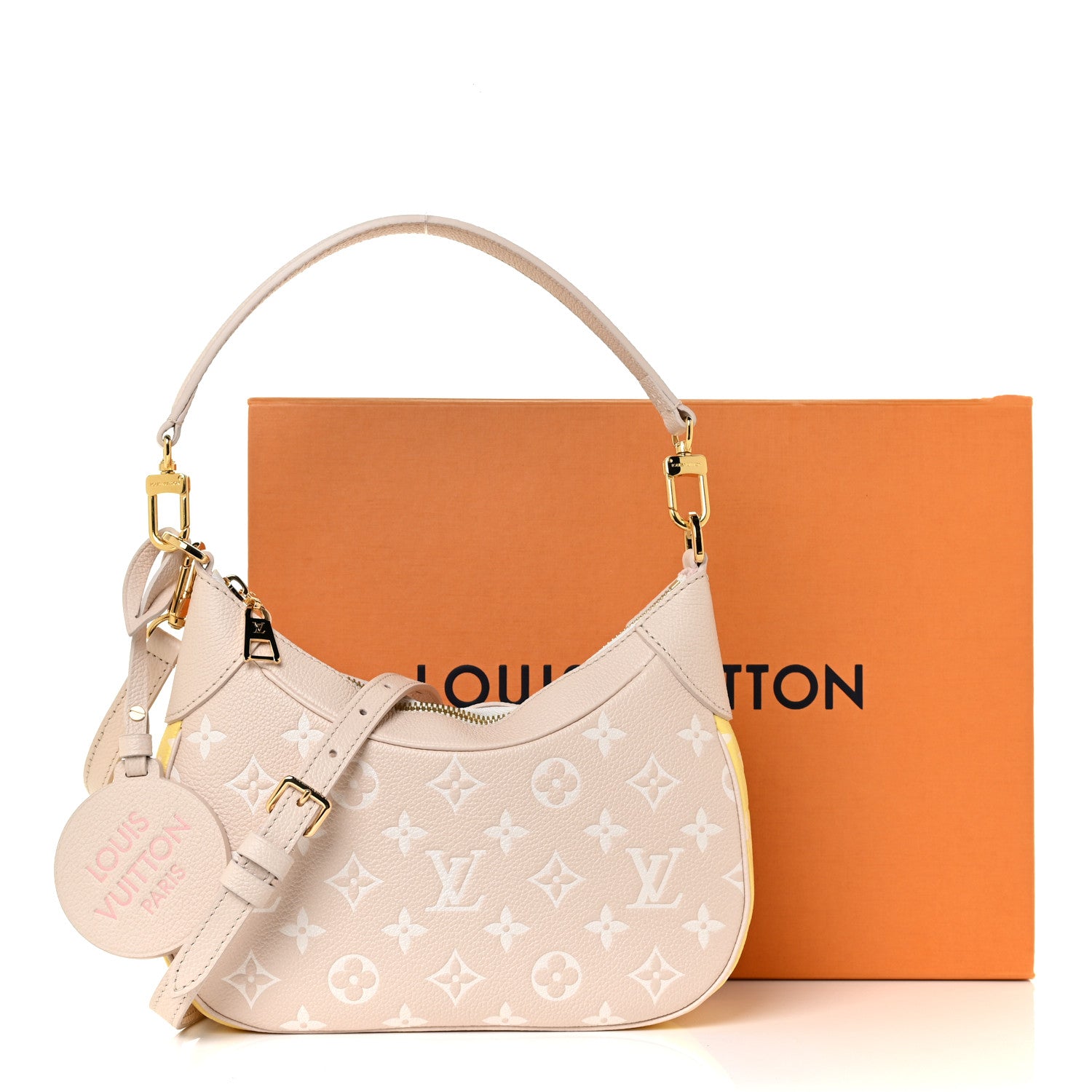 Louis Vuitton Empreinte Monogram Spring in the City Bagatelle NM Pink Beige Yellow 10 of 10