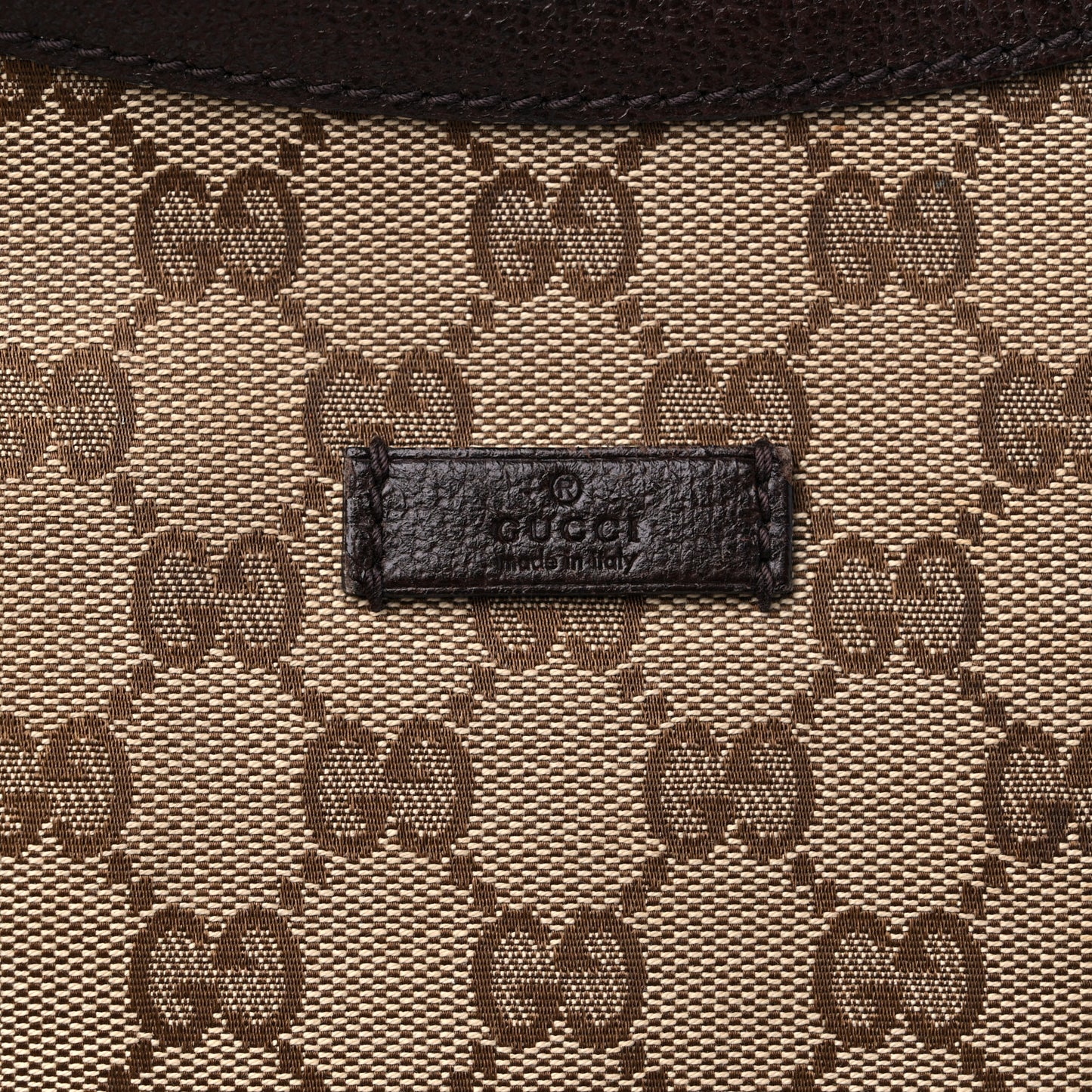 Monogram Web Medium Half Moon Hobo Dark Brown