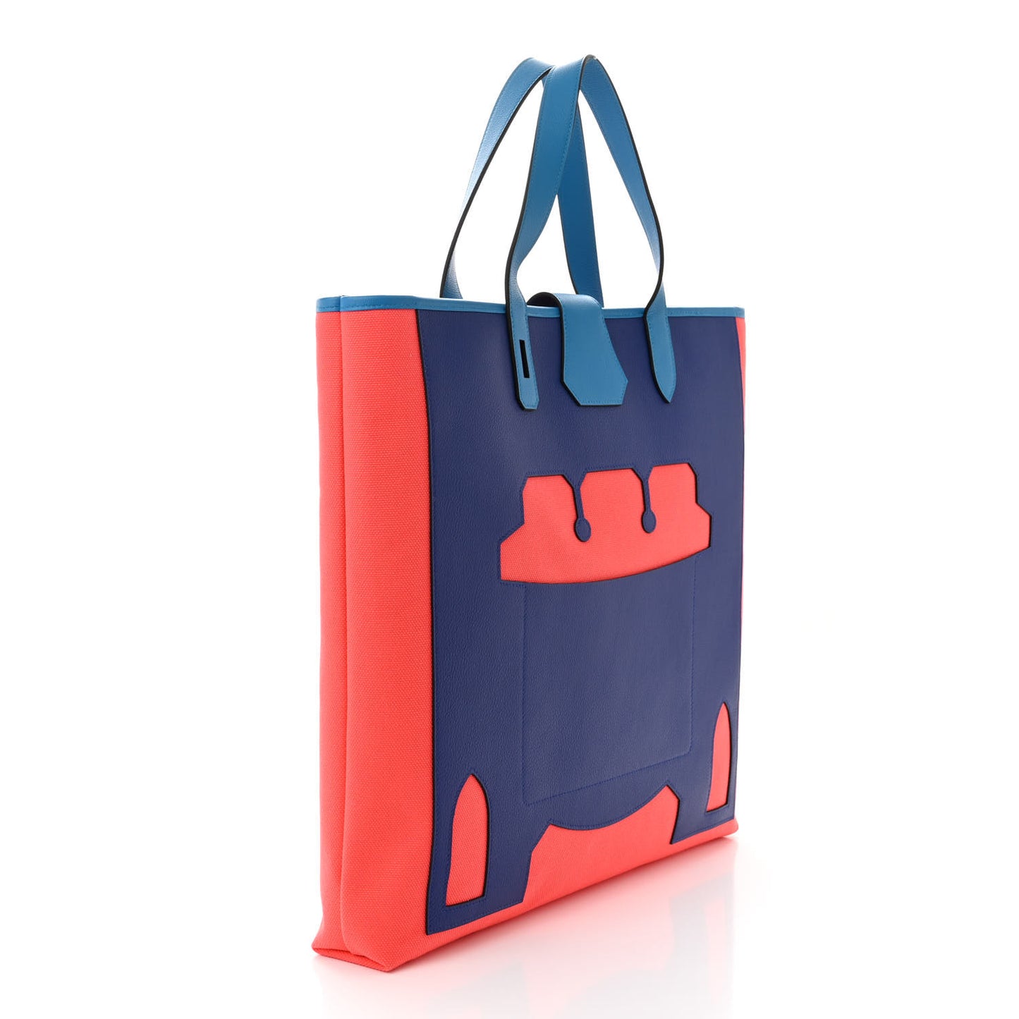 Canvas Calfskin Petit H Monsieur B Bag
