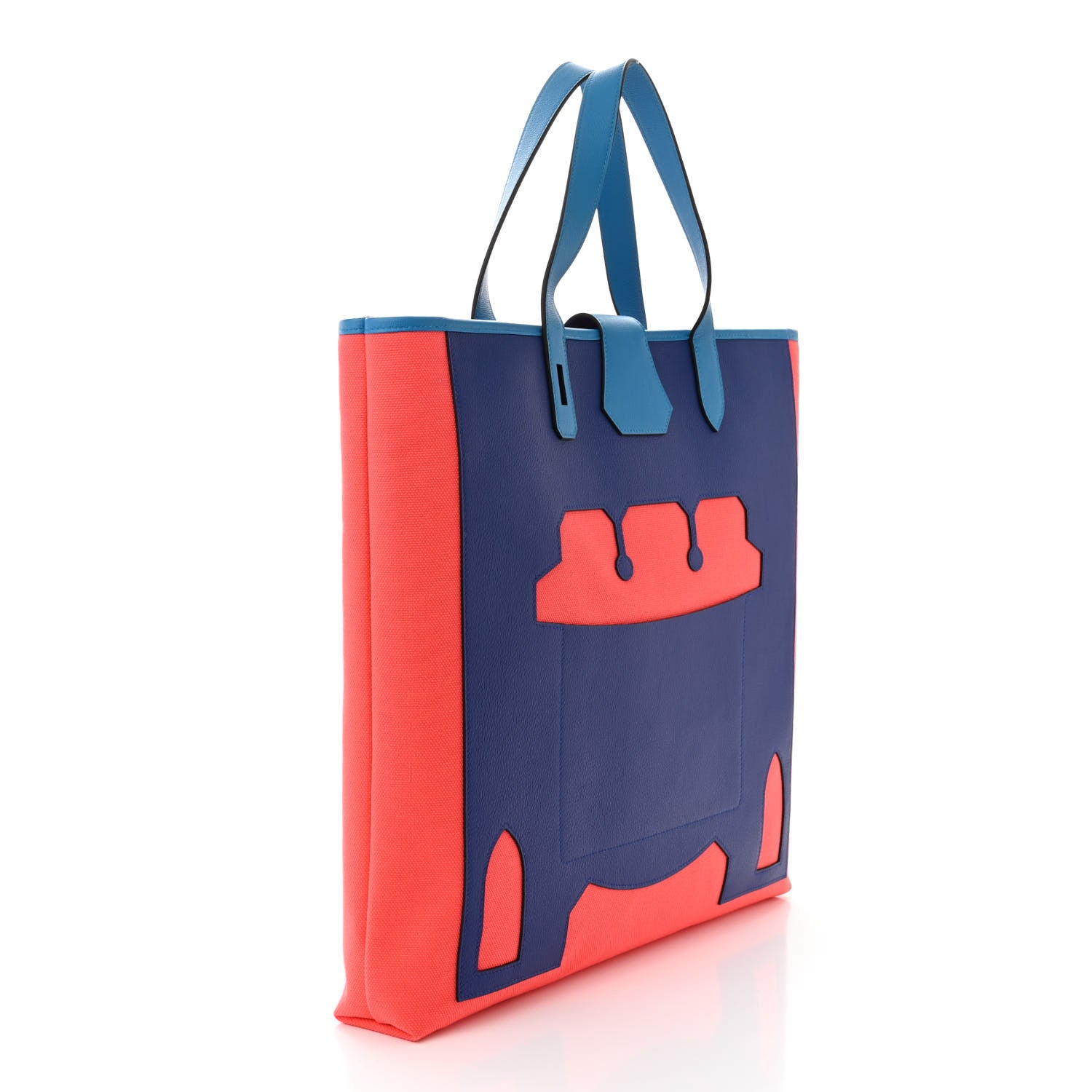 Hermes Canvas Calfskin Petit H Monsieur B Bag 3 of 10