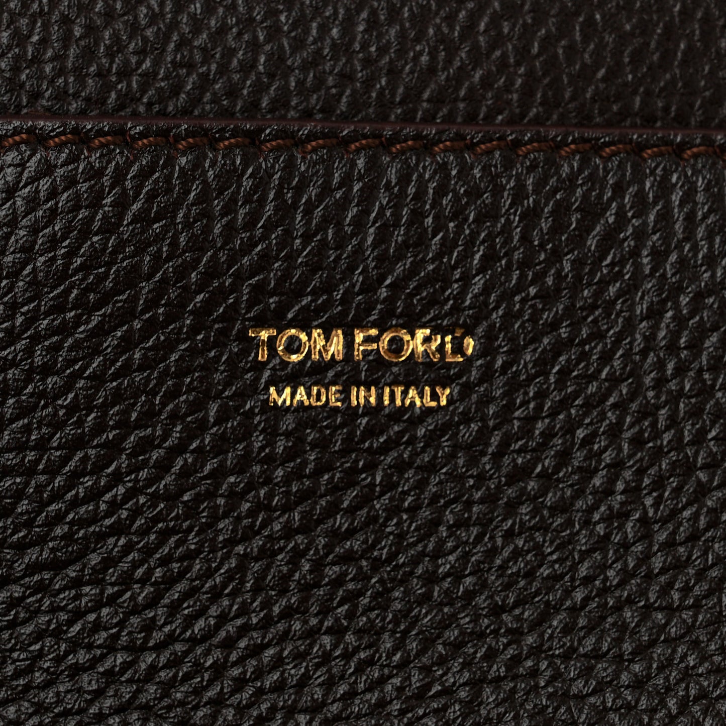 Grained Calfskin Medium Jennifer Crossbody Bag Brown