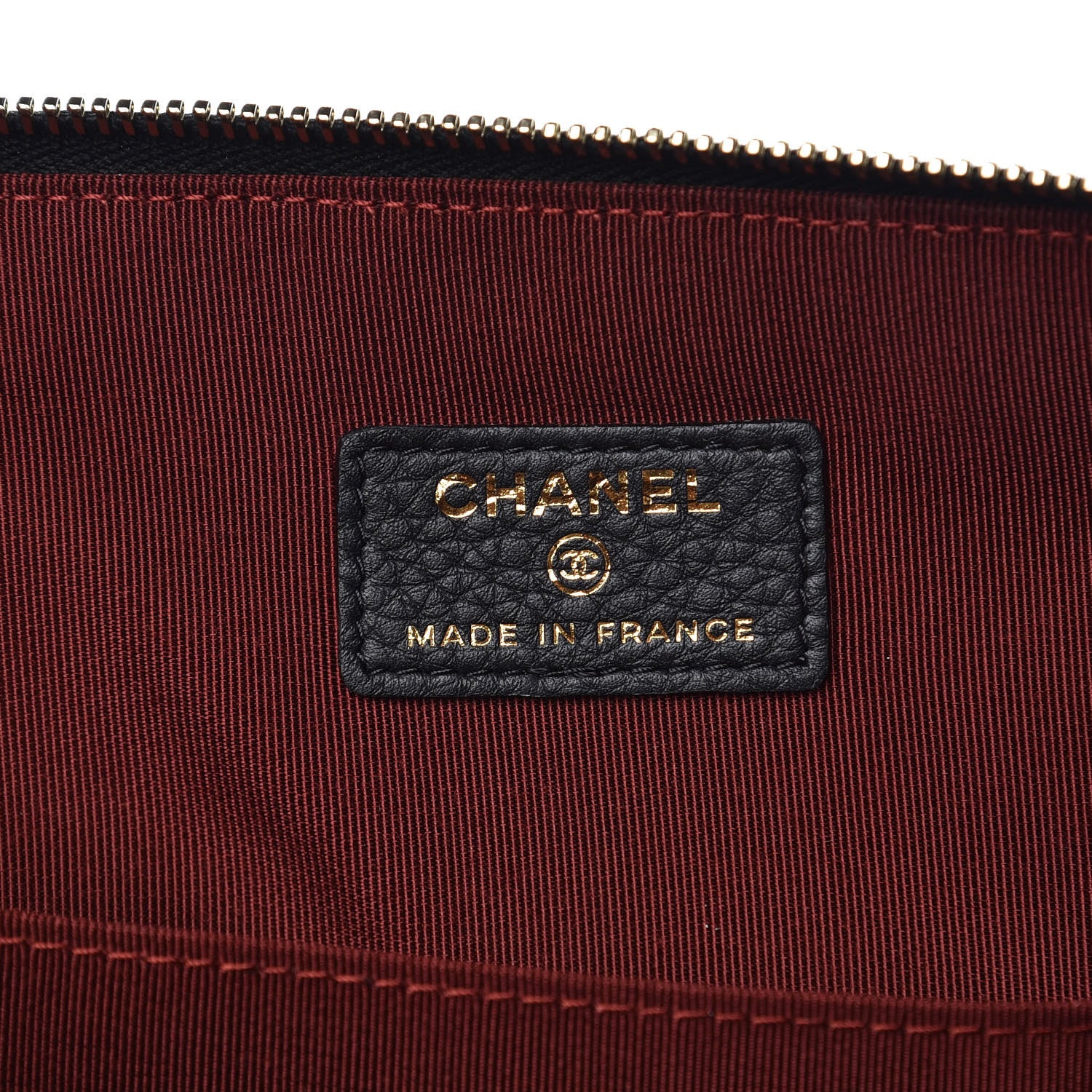 Chanel Grained Calfskin Quilted Large Archi Chic Cosmetic Case Black 6 of 10