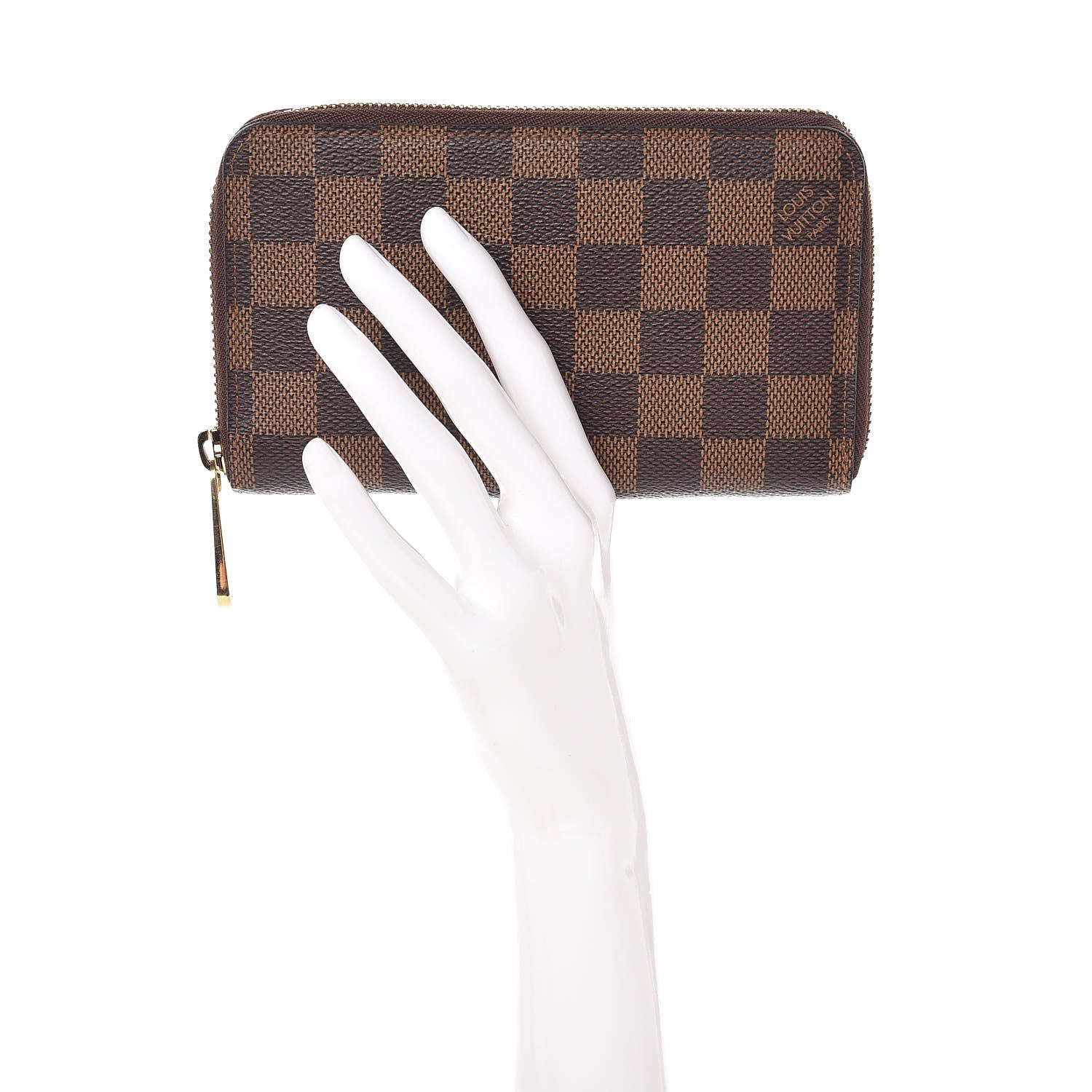 Louis Vuitton Damier Ebene Zippy Compact Wallet 2 of 6
