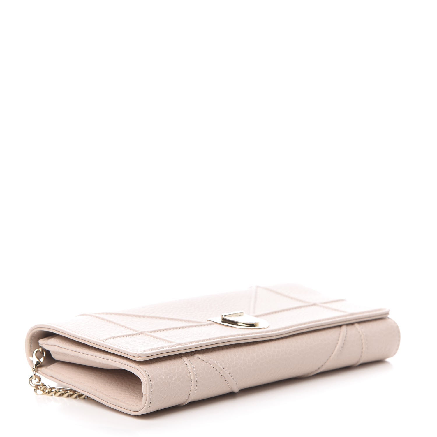Christian Dior Grained Calfskin Diorama Croisiere Chain Wallet Rose Poudre 4 of 10
