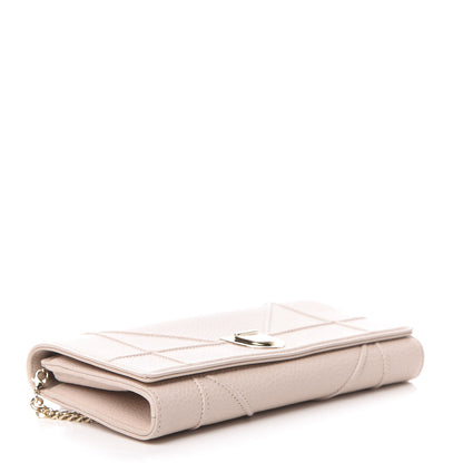 Christian Dior Grained Calfskin Diorama Croisiere Chain Wallet Rose Poudre 4 of 10