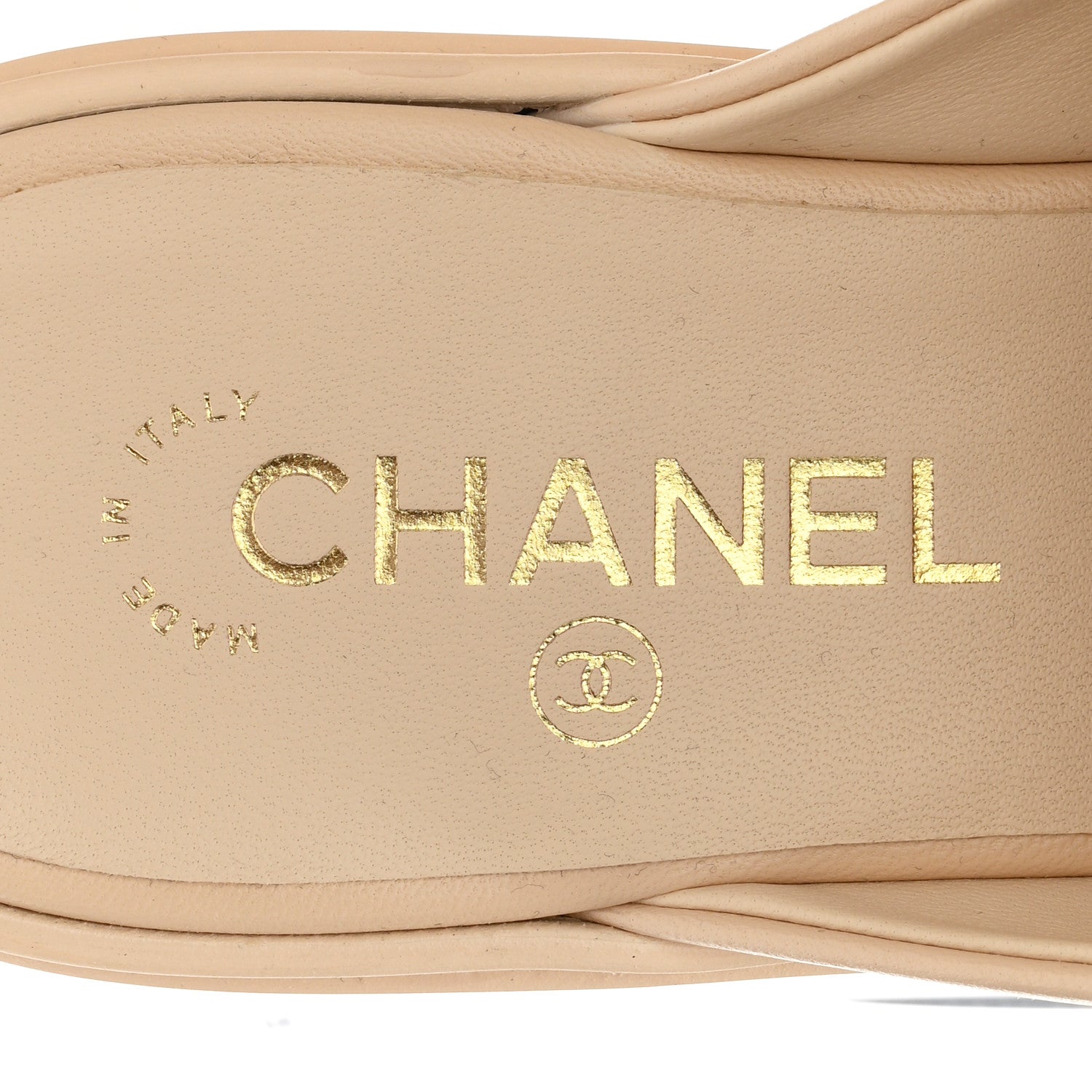 Chanel Lambskin Quilted CC Turnlock Mules 39 Light Beige 8 of 9
