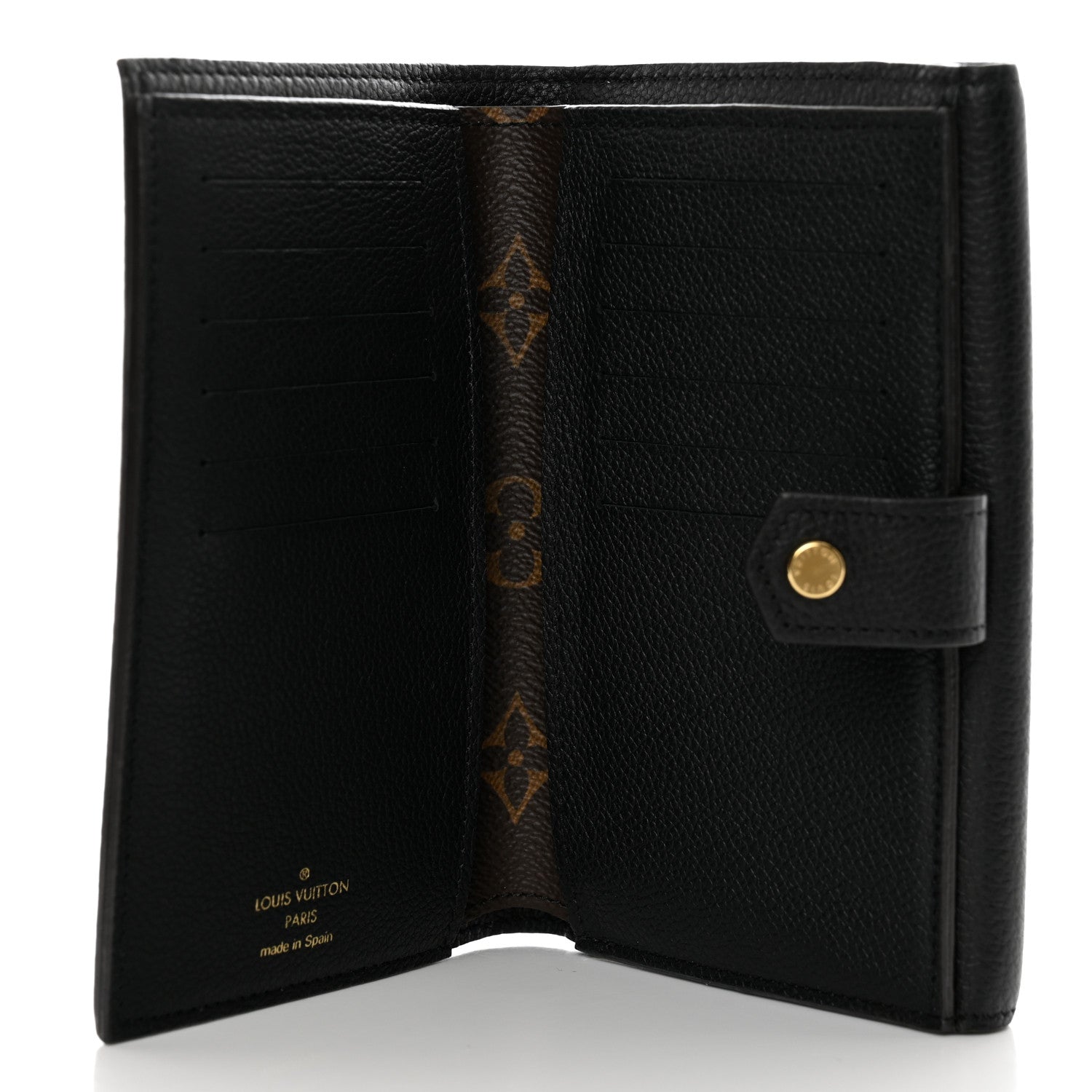 Louis Vuitton Monogram Pallas Compact Wallet Black 6 of 9