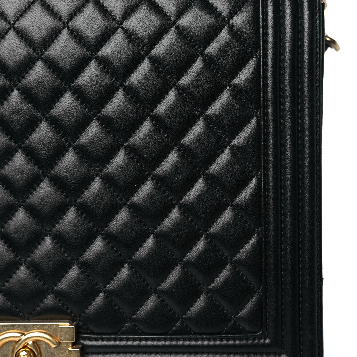 Chanel Lambskin Quilted Large Boy Flap Black 17 of 19